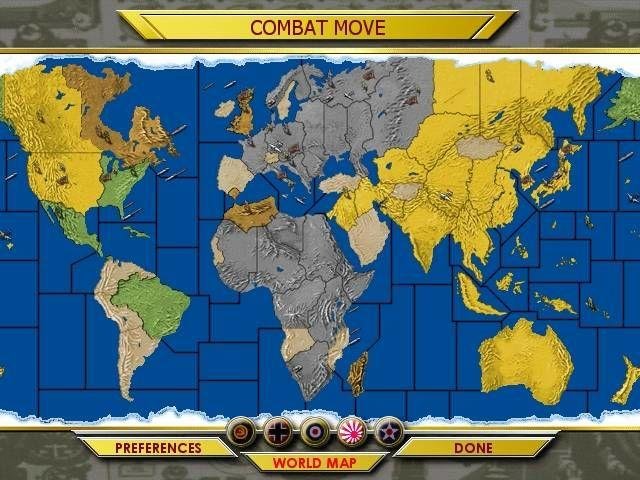 axis and allies computer game regiment ui