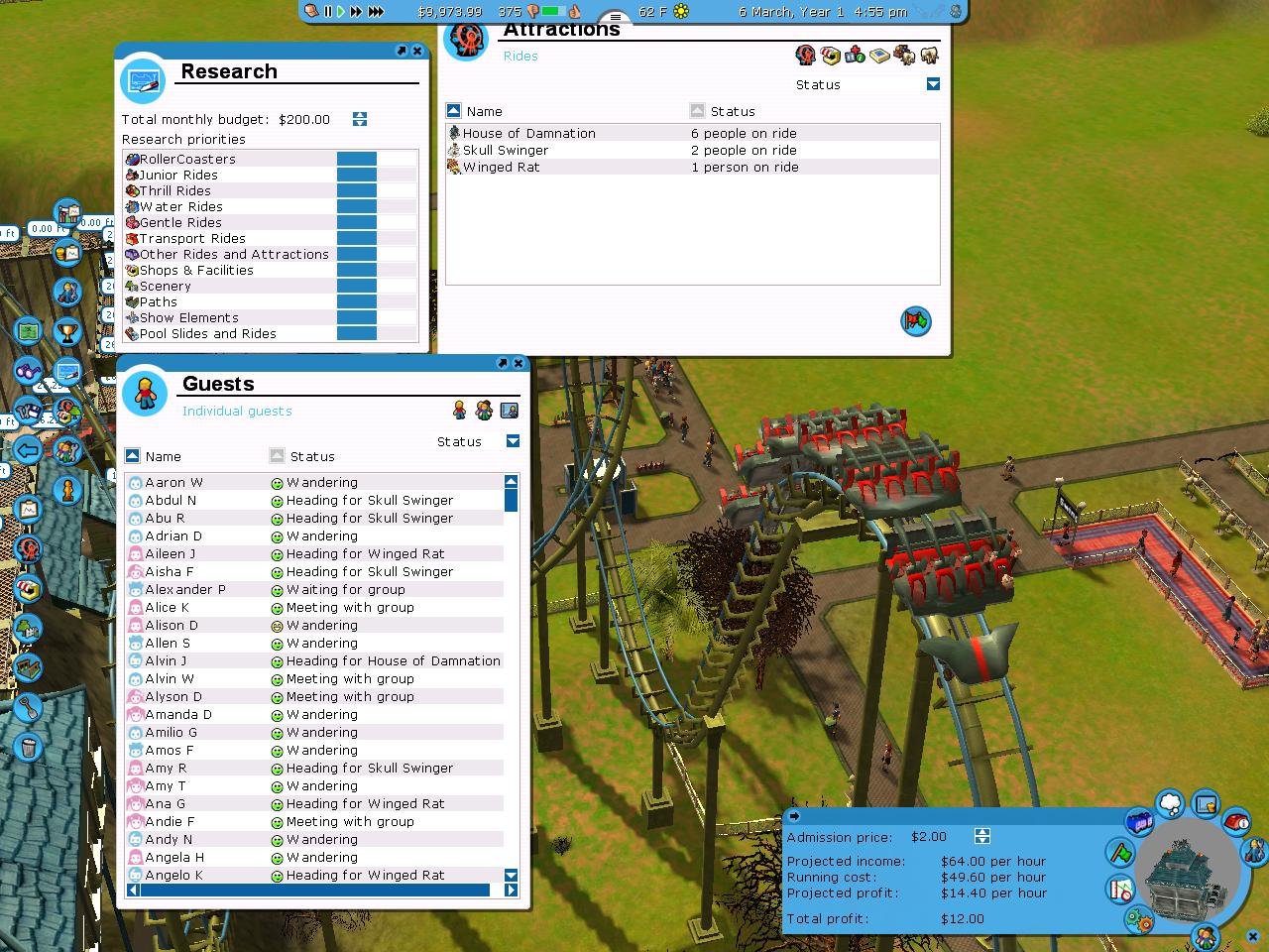 RollerCoaster Tycoon Classic Review - Retro Theme Park Sim as Addictive as  Ever