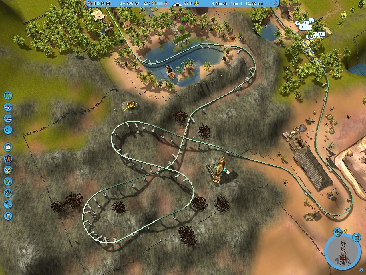 The Ride Never Ends achievement in RollerCoaster Tycoon Adventures Deluxe