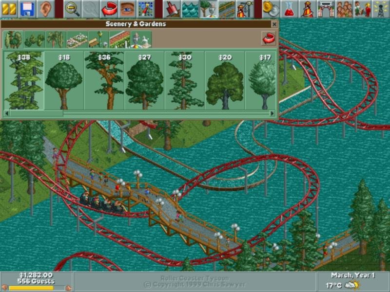 support distance at least RollerCoaster Tycoon (1999) - PC Review and Full Download | Old PC Gaming