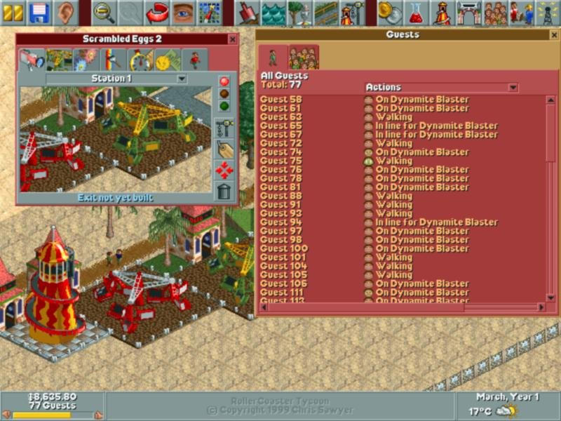 roller coaster tycoon 1 roller coaster designs