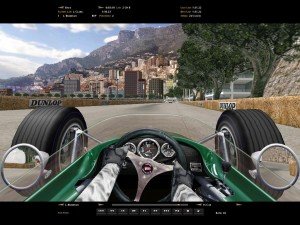Speeding through lovely Monaco.
