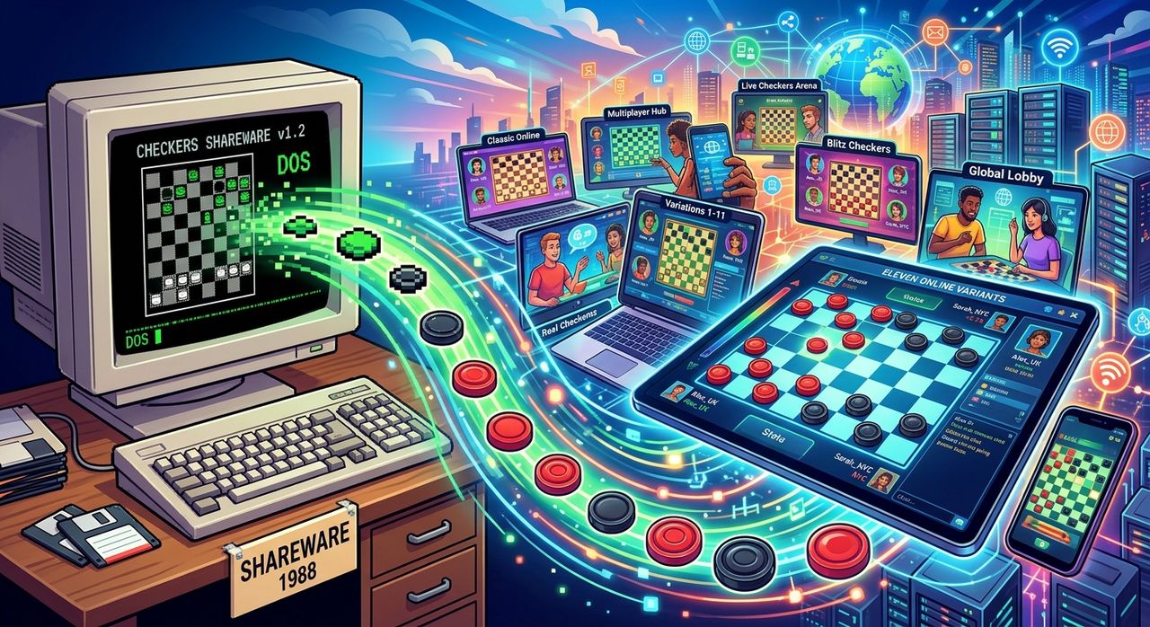 How Digital Checkers Grew From DOS Shareware to Eleven Online Variants