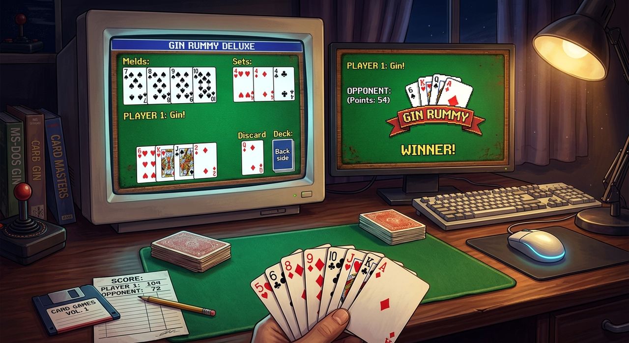 Gin Rummy Dominated Early Computer Card Game Collections for a Reason