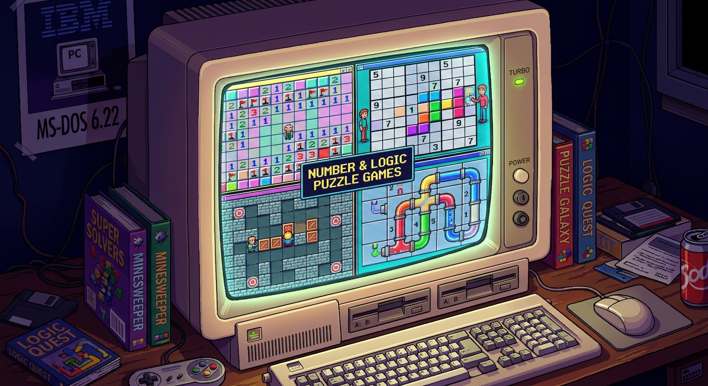 Number and Logic Puzzle Games from the DOS Era Worth Playing Again